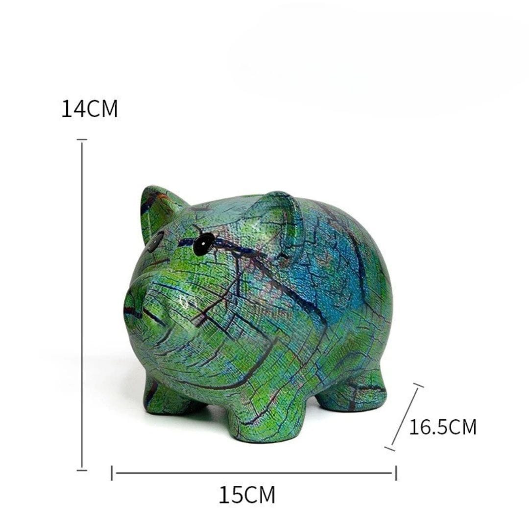 Tirelire Cochon Moderne – Minimaliste & Élégante | ArtÉpargne™ Green -Pig