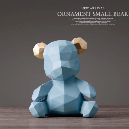 BearVault™ - Tirelire Ourson Design en Résine | Élégance et Originalité Blue