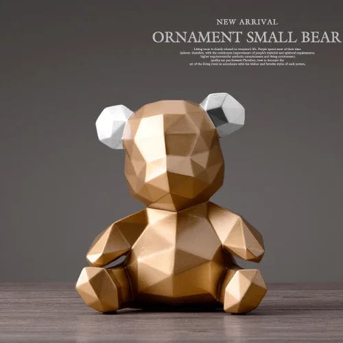 BearVault™ - Tirelire Ourson Design en Résine | Élégance et Originalité Gold