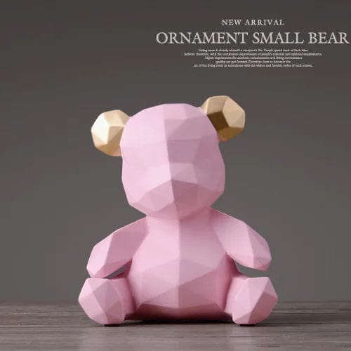 BearVault™ - Tirelire Ourson Design en Résine | Élégance et Originalité Pink