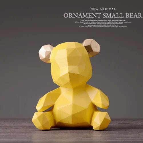 BearVault™ - Tirelire Ourson Design en Résine | Élégance et Originalité Yellow