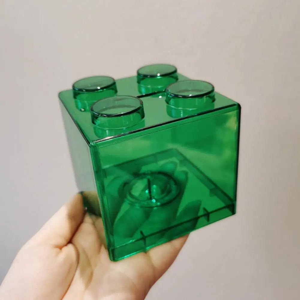 BrickBank - Tirelire cube Lego transparente | Ludique & originale