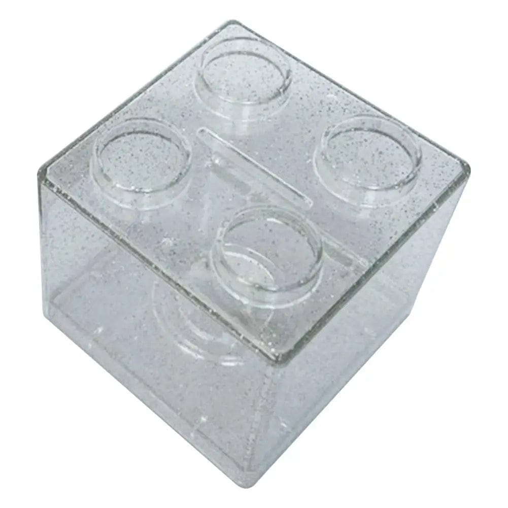 BrickBank - Tirelire cube Lego transparente | Ludique & originale 9.2x8.9x8.9cm