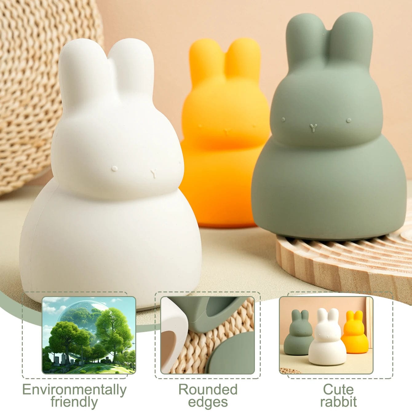 Tirelire Lapin en Silicone – Adorable et Pratique | Lapin'Save