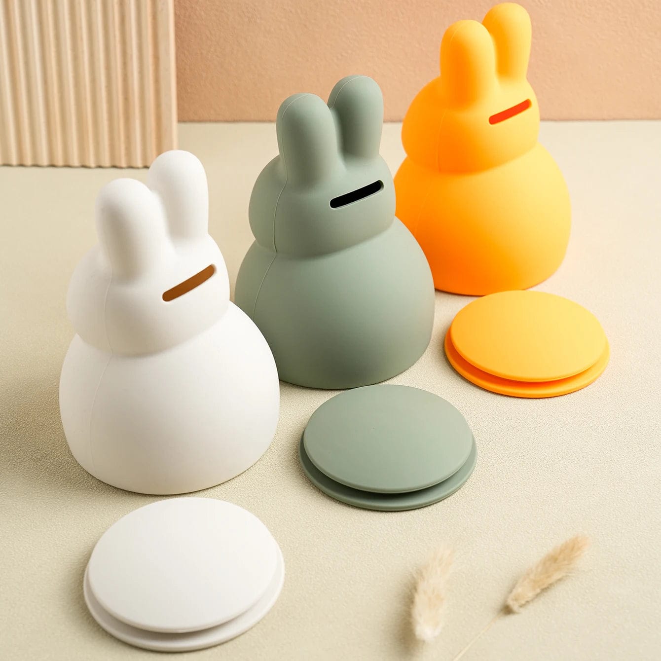 Tirelire Lapin en Silicone – Adorable et Pratique | Lapin'Save