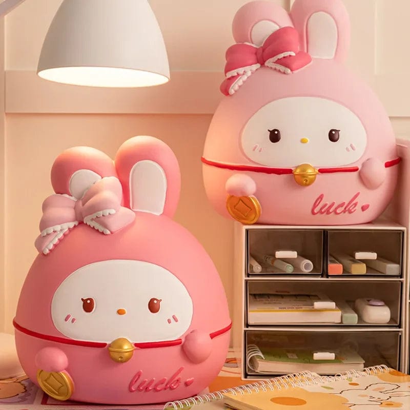 Tirelire Lapin Kawaii en Vinyle – Trop Mignonne 