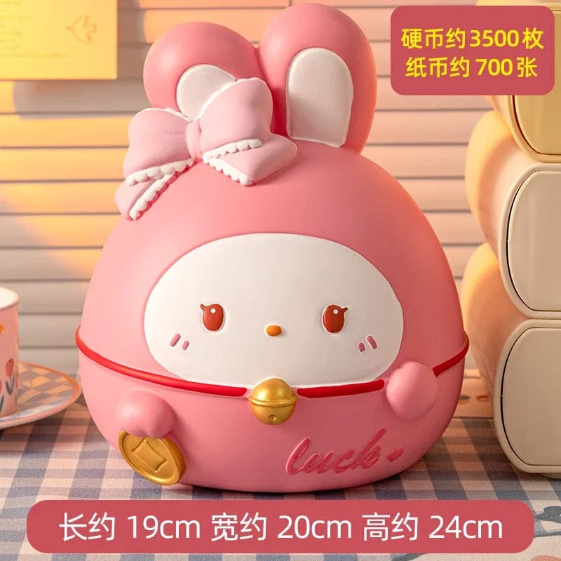 Tirelire Lapin Kawaii en Vinyle – Trop Mignonne  style1