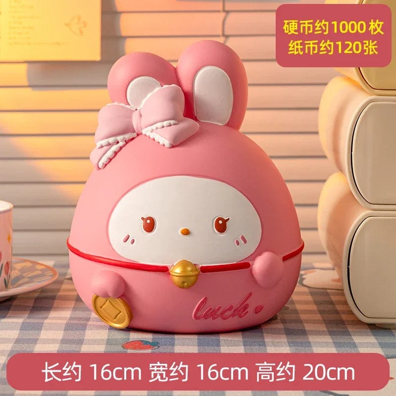 Tirelire Lapin Kawaii en Vinyle – Trop Mignonne  style2