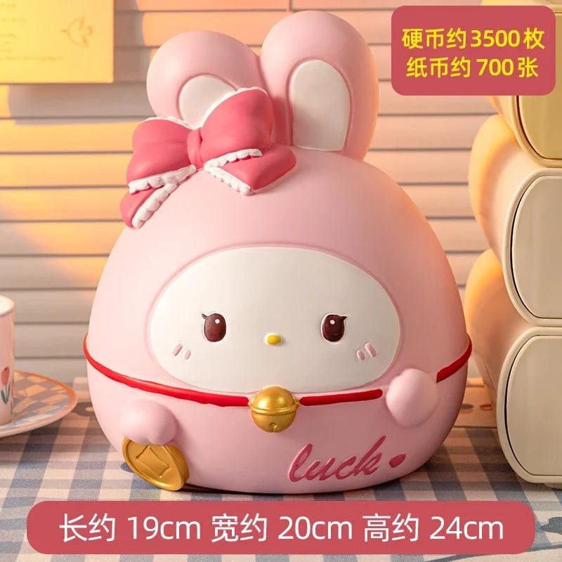 Tirelire Lapin Kawaii en Vinyle – Trop Mignonne  style3