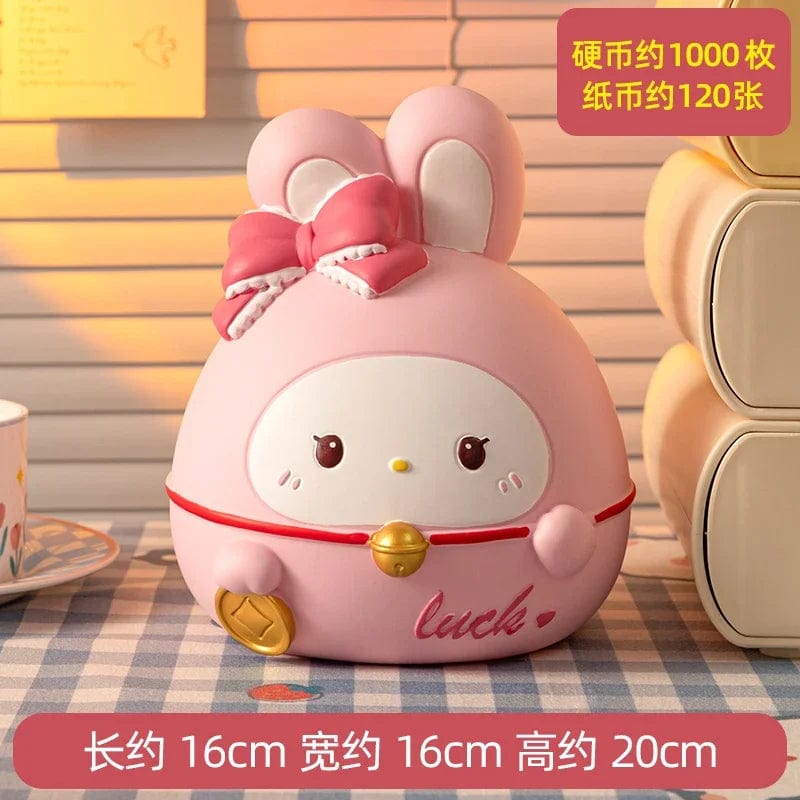 Tirelire Lapin Kawaii en Vinyle – Trop Mignonne  style4