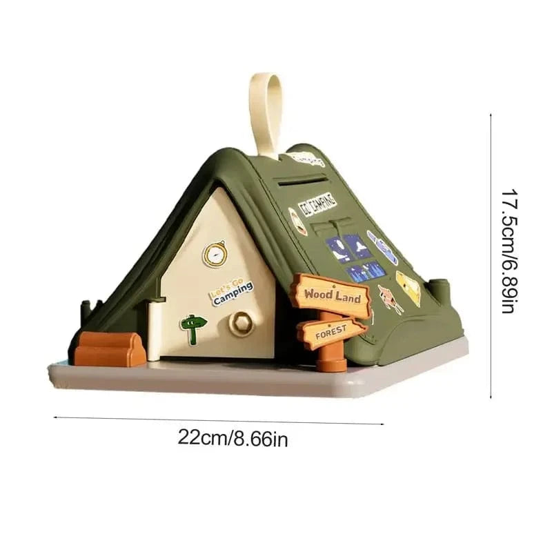 Tirelire Tente pour Enfants – Ludique & Sécurisée | CampÉpargne™ green tent