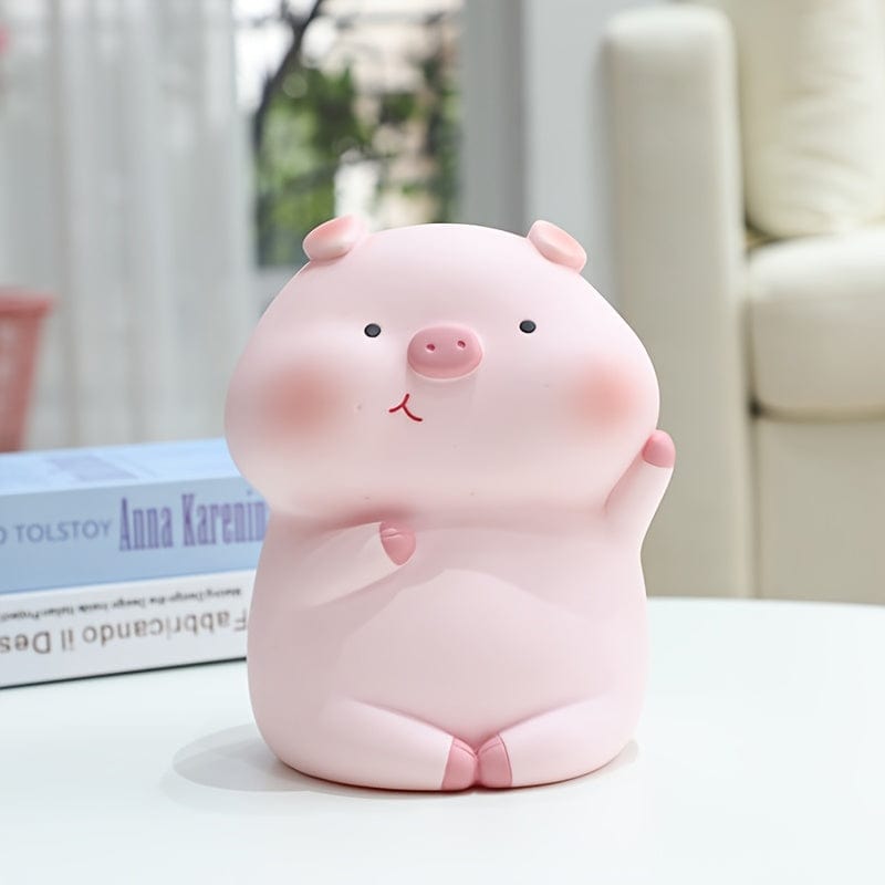 Tirelire Petit Cochon Rose | CochonÉpargne™ Meat Color Round Eyes / 14*12*18CM/5.5*4.7*7inch