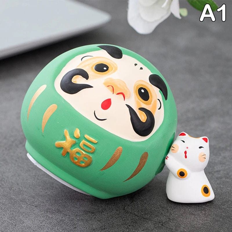 Tirelire Japonaise Daruma en Céramique - Chance & Prospérité | Darumagie™ A1