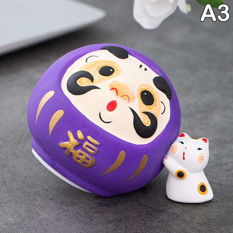 Tirelire Japonaise Daruma en Céramique - Chance & Prospérité | Darumagie™ A3