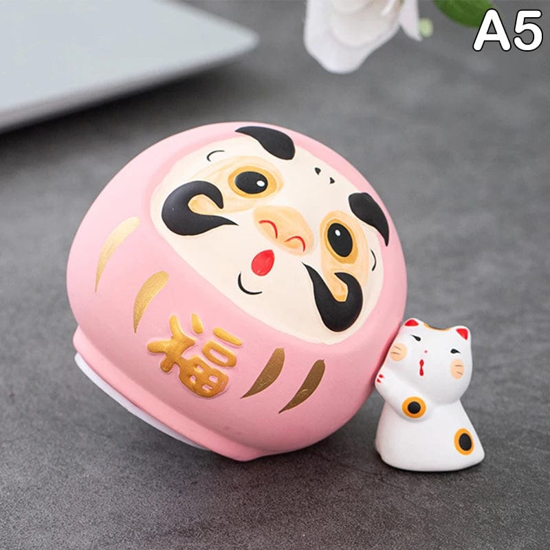 Tirelire Japonaise Daruma en Céramique - Chance & Prospérité | Darumagie™ A5