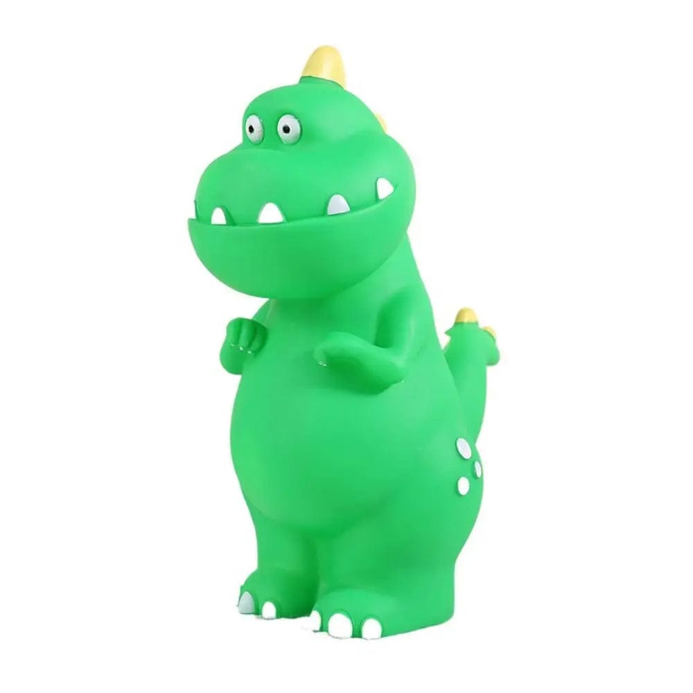 Tirelire Dinosaure T-Rex en Vinyle – Fun et Résistante | DinoBanque Green-L-Standing