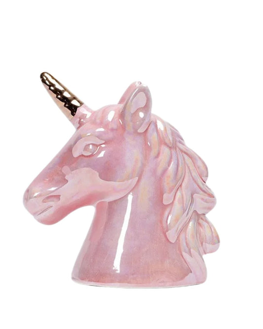 DreamyCorn™ - Tirelire Licorne Rose en Céramique | Féérie pour Enfants Unicorn - Pink