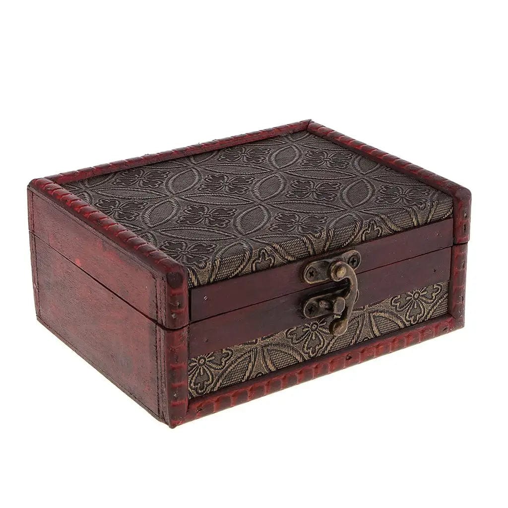 Coffret à Trésors en Bois Vintage - Boîte Décorative & Rangement | Écrin d'Héritage™