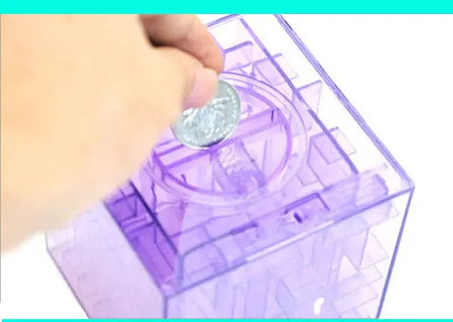 FunCubeBank - Tirelire cube transparent | Ludique & originale