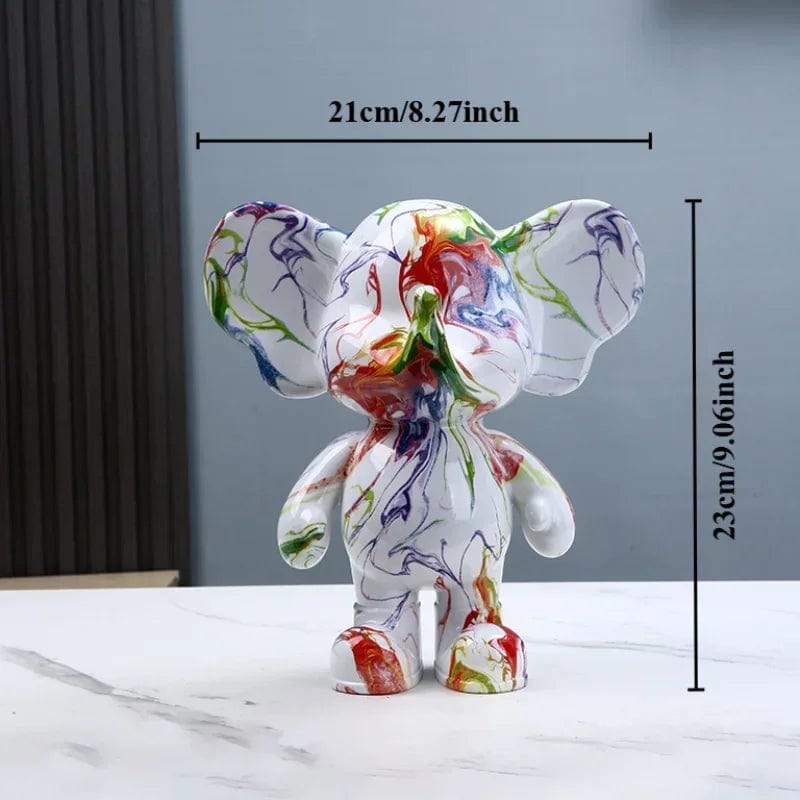 GraffiPhant™ - Tirelire Éléphant Graffiti | Design Artistique et Moderne D