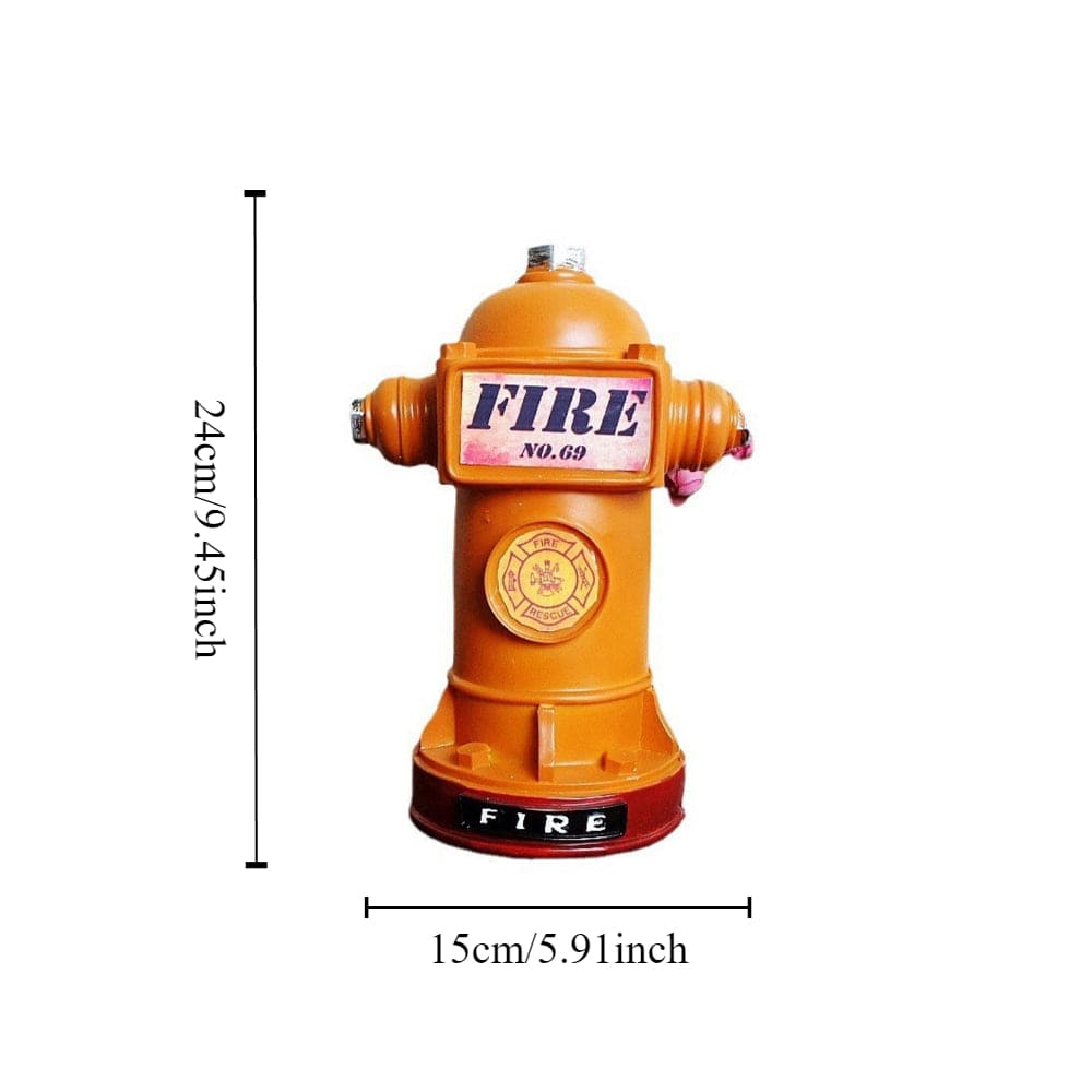 Tirelire Créative Borne à Incendie en Résine | Hydran'Cash™