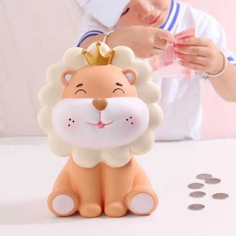 LionBank™ - La Tirelire Lion Mignon Pour Une Épargne Sauvagement Adorable ! Pink