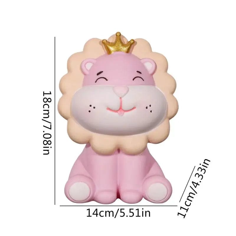 LionBank™ - La Tirelire Lion Mignon Pour Une Épargne Sauvagement Adorable ! Pink