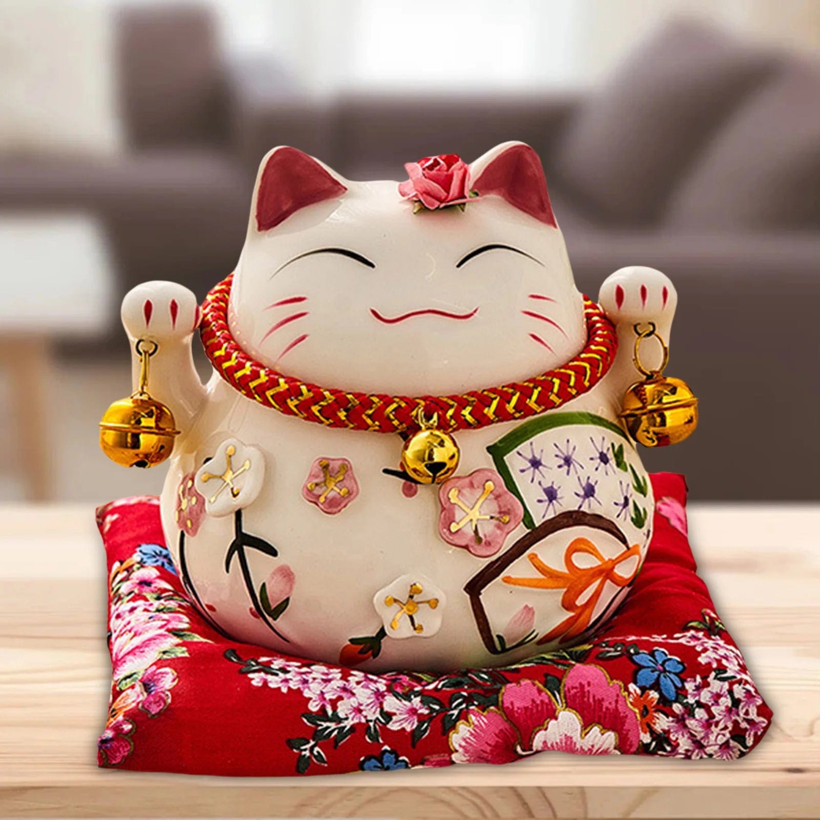 LuckyNeko™ - Tirelire Chat Porte-Bonheur Japonais | Symbole de Chance