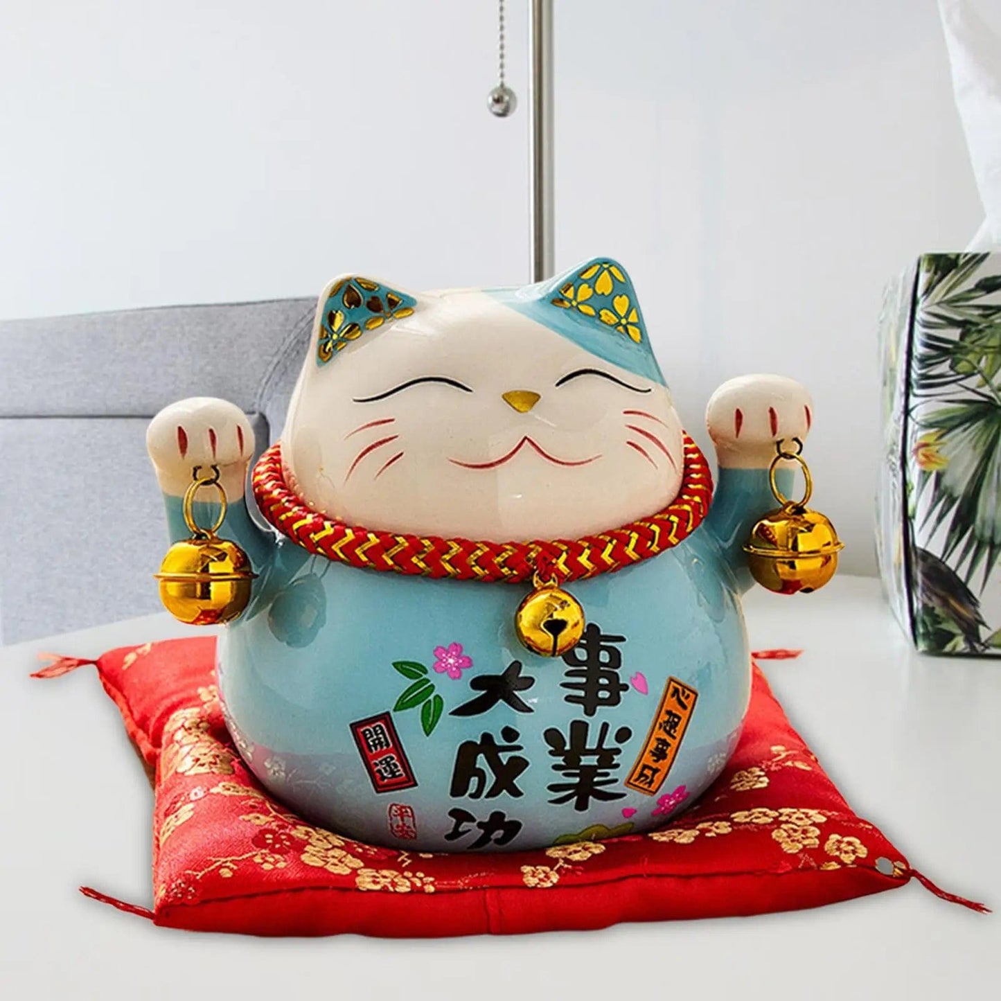 LuckyNeko™ - Tirelire Chat Porte-Bonheur Japonais | Symbole de Chance Cause