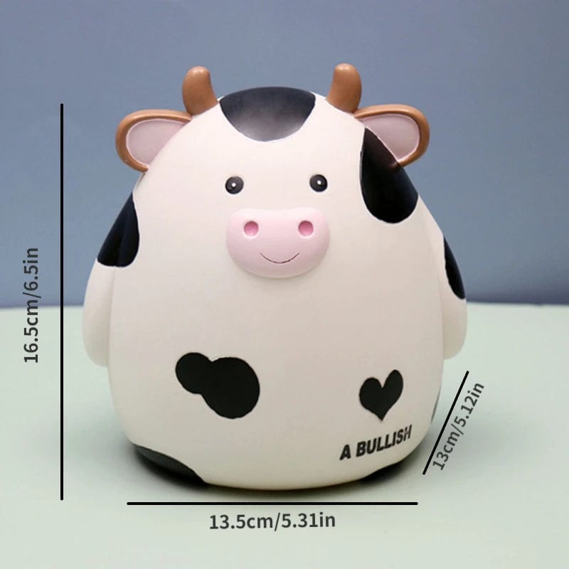 Tirelire Vache en Vinyle – Adorable et Pratique | Moo'Sauve