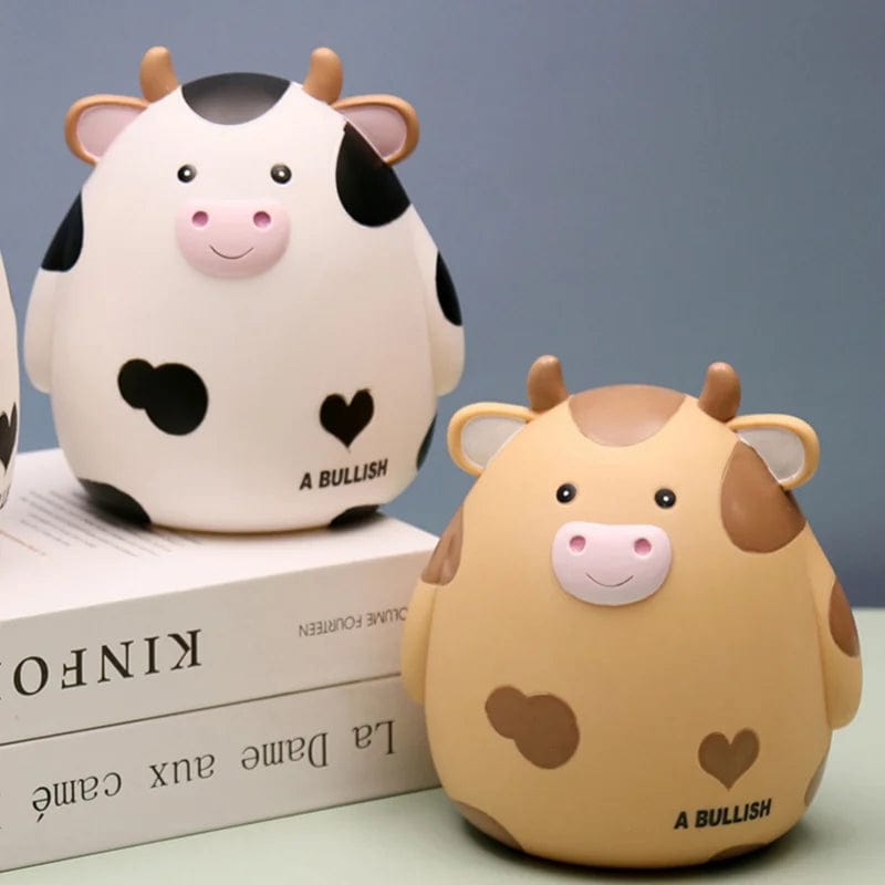 Tirelire Vache en Vinyle – Adorable et Pratique | Moo'Sauve