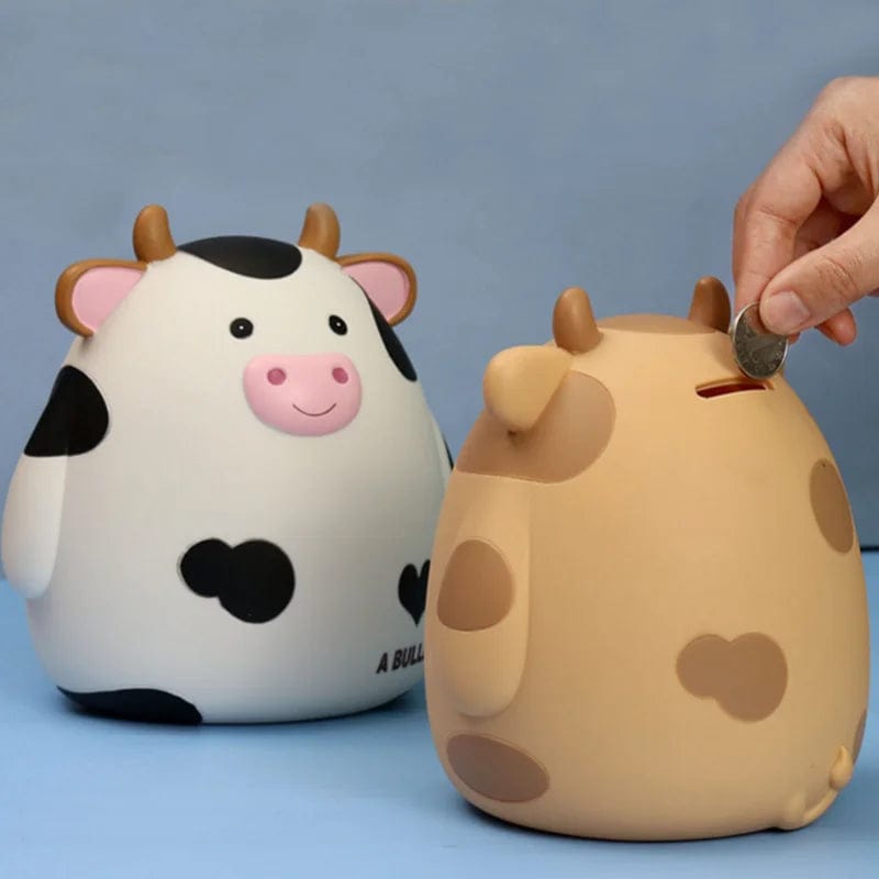 Tirelire Vache en Vinyle – Adorable et Pratique | Moo'Sauve