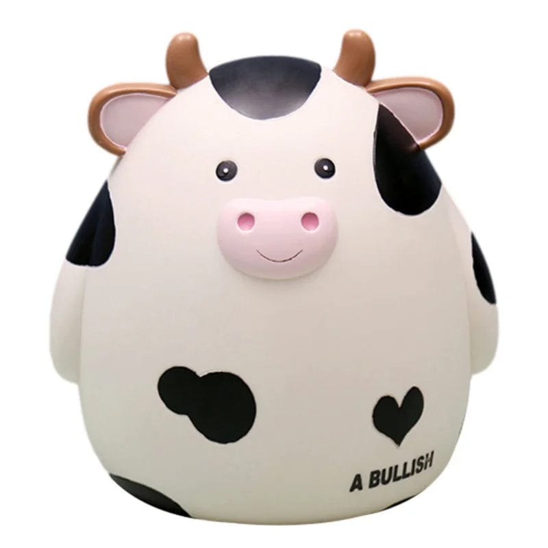 Tirelire Vache en Vinyle – Adorable et Pratique | Moo'Sauve White