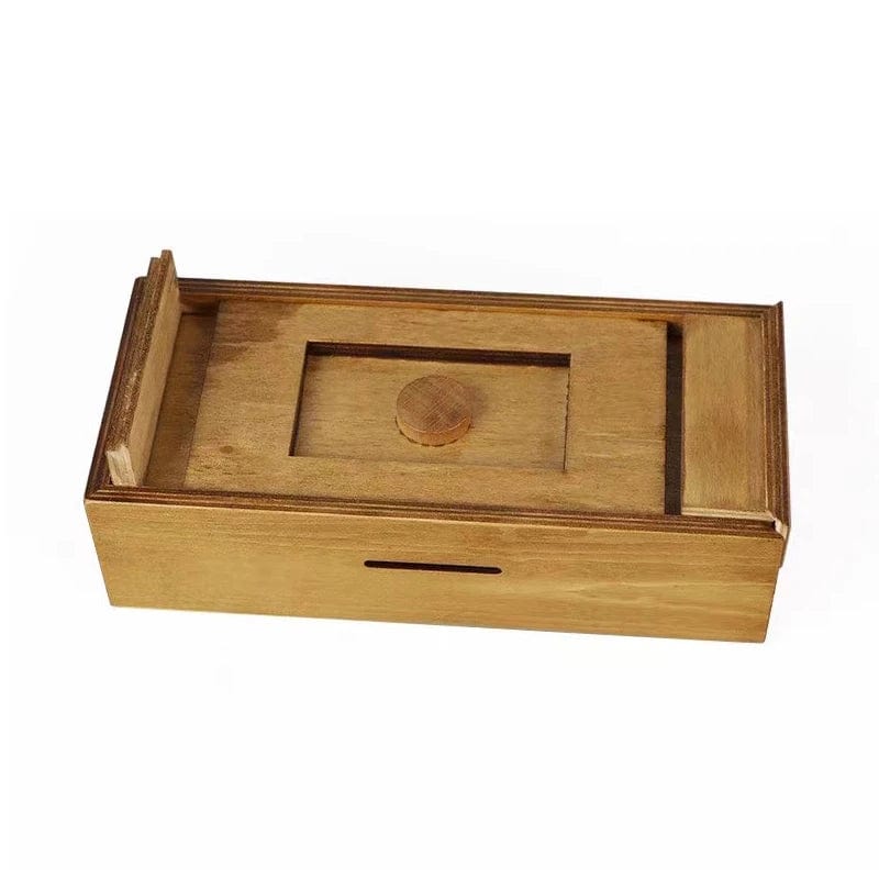 Coffre à Trésors Casse-Tête en Bois - Secret & Compartiments Cachés | MystériumBox™ Secret Puzzle Box