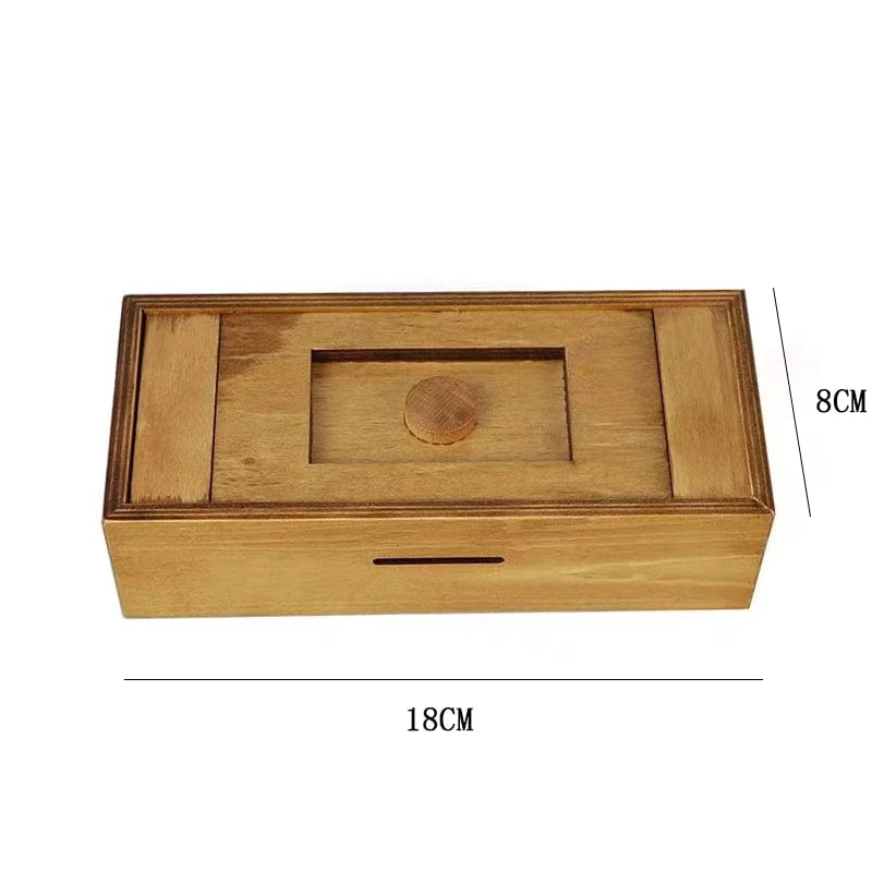 Coffre à Trésors Casse-Tête en Bois - Secret & Compartiments Cachés | MystériumBox™ Secret Puzzle Box