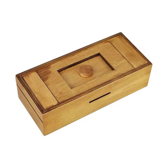 Coffre à Trésors Casse-Tête en Bois - Secret & Compartiments Cachés | MystériumBox™ Secret Puzzle Box