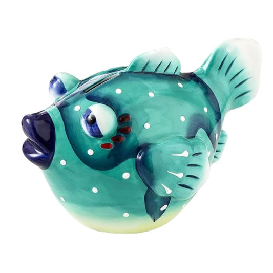 Tirelire Poisson Dessin Animé en Céramique - Ludique & Décorative | Poissonomix™ Bubble fish