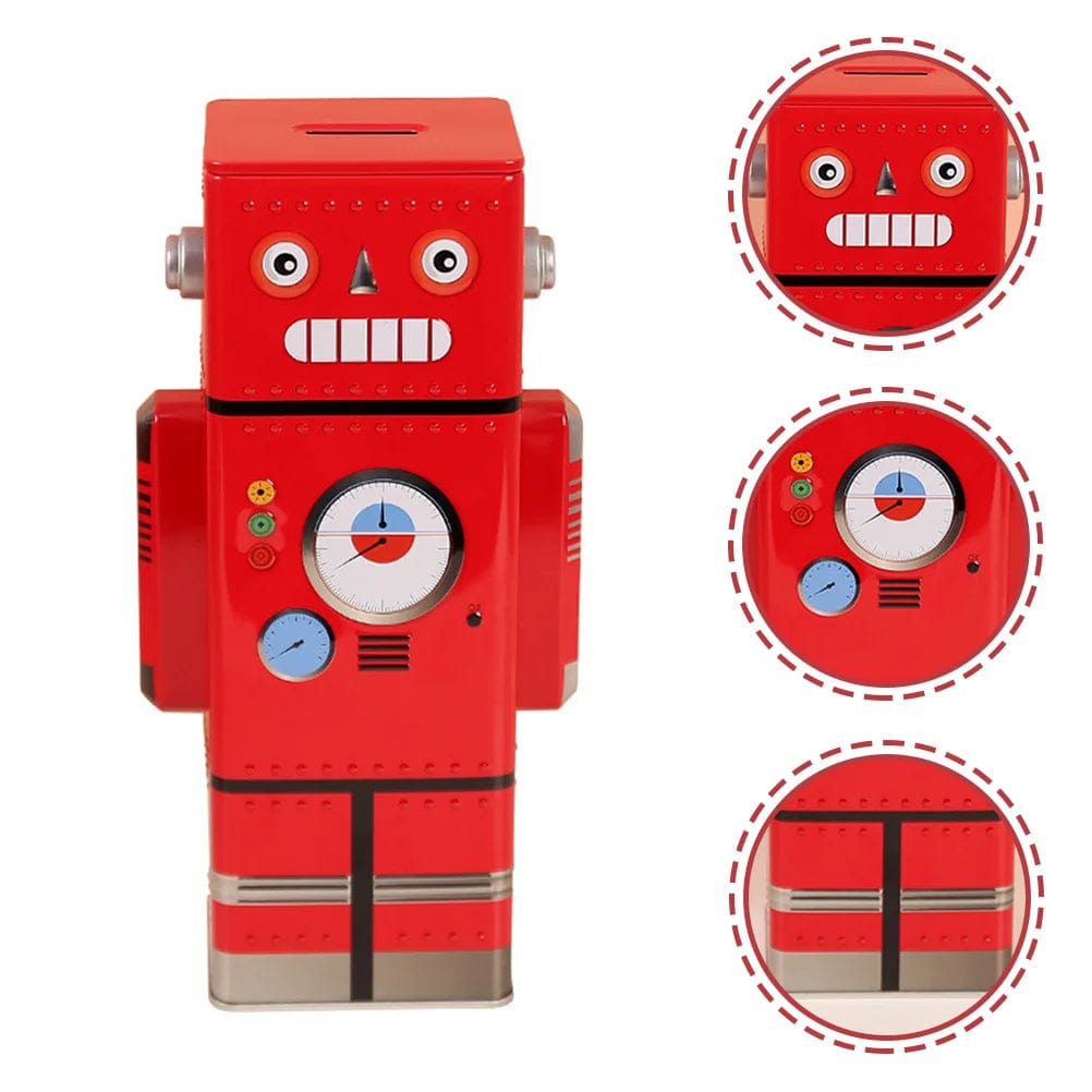 RoboBank™ - La Tirelire Robot Électronique Red