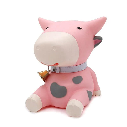 Tirelire Vache Rose en Résine - Déco Tendre & Originale | RosyVache™ 5