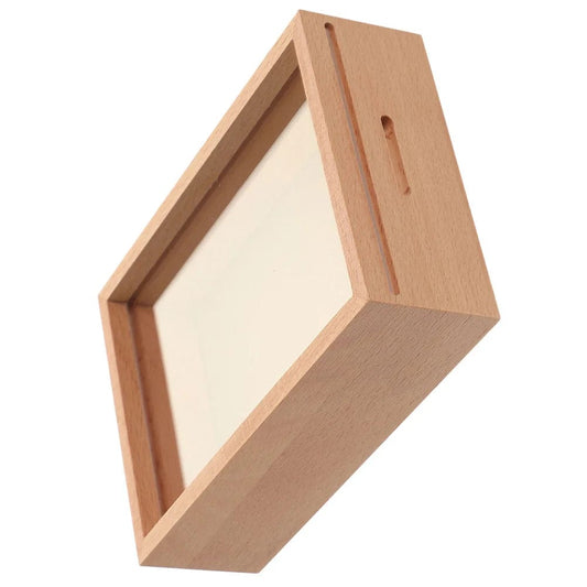 SaveFrame™ - Tirelire Cadre Photo en Bois As Shown