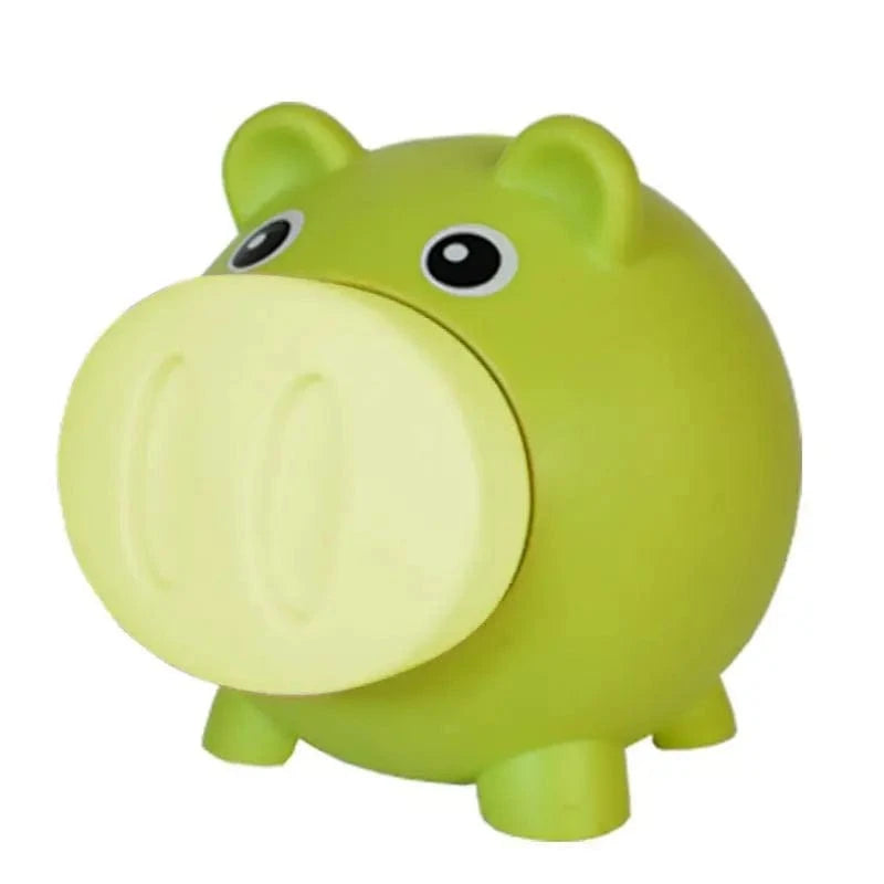 Tirelire Cochon en Silicone – Souple et Sécurisée | Cochon doux green