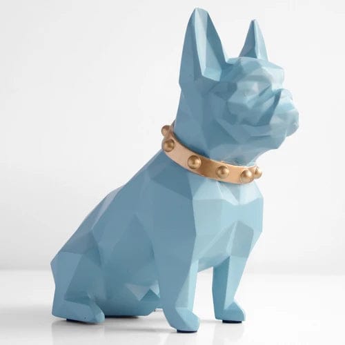 Tirelire Bulldog Français Luxe - Élégance et Originalité pour Votre Intérieur Blue / CHINA