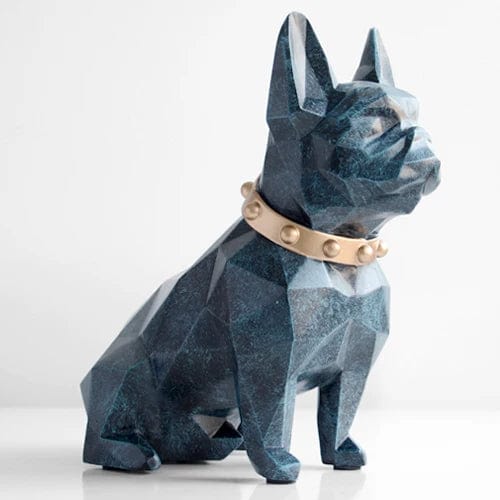 Tirelire Bulldog Français Luxe - Élégance et Originalité pour Votre Intérieur Dark Blue / CHINA