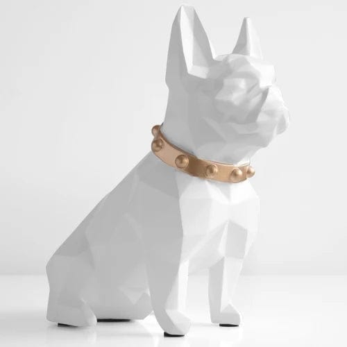 Tirelire Bulldog Français Luxe - Élégance et Originalité pour Votre Intérieur White / CHINA