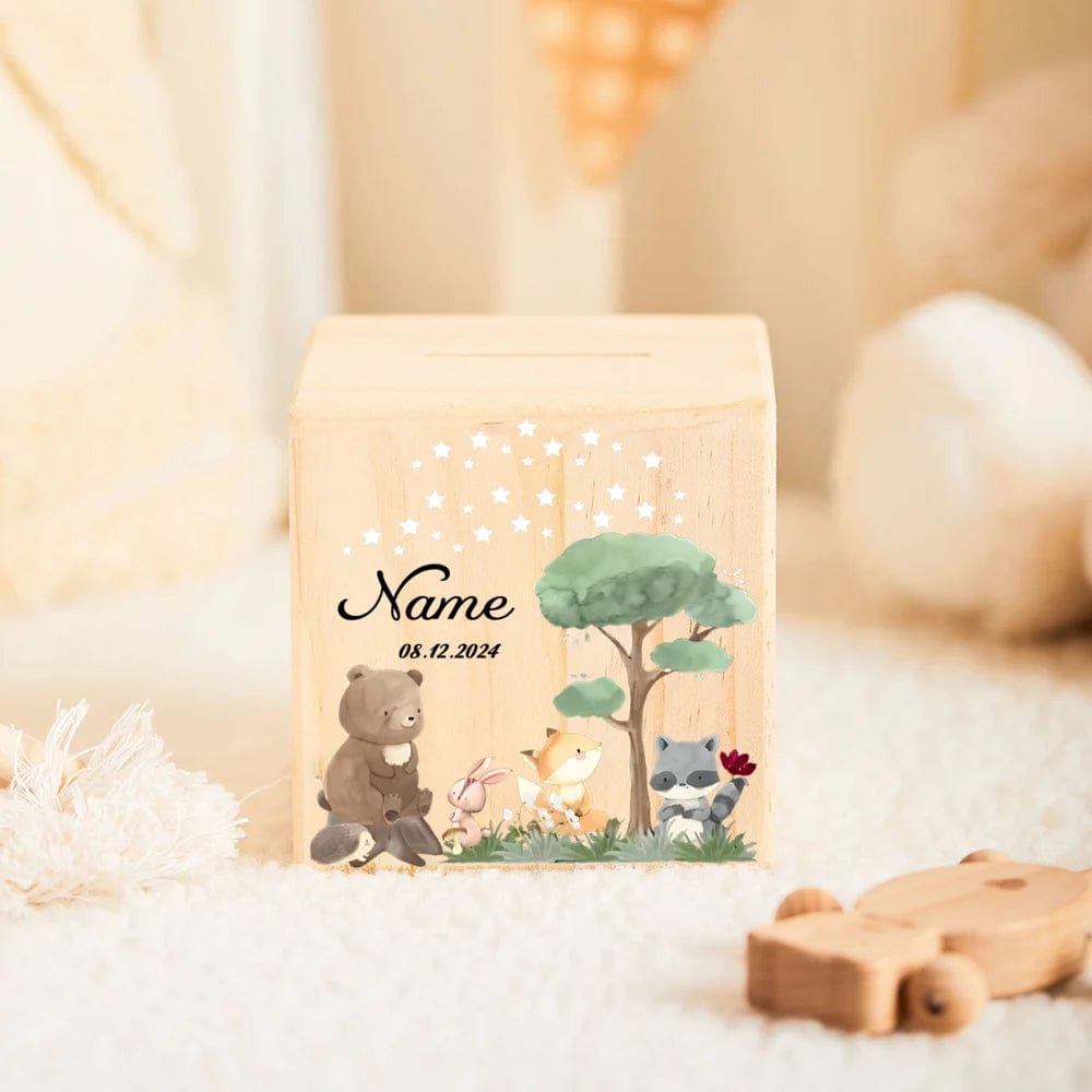 Tirelire Personnalisée en Bois pour Enfants Unique | LittleWoodVault 6