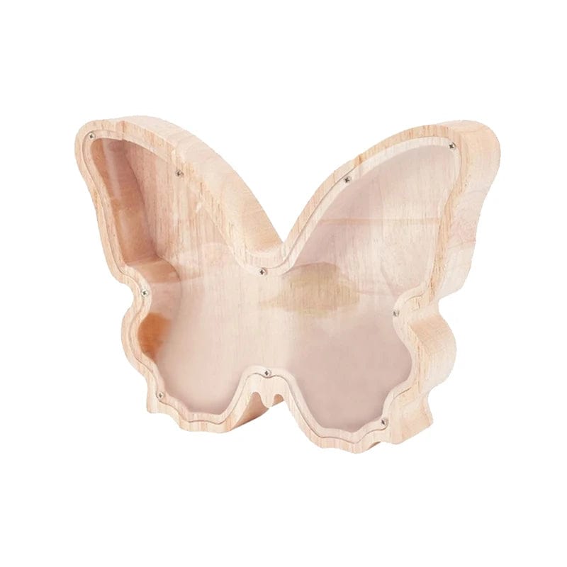 Tirelire | Tirelire Papillon en Bois 1pcs