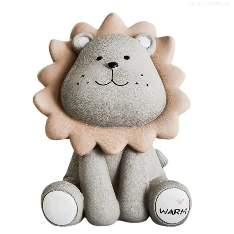 Tirelire | Roi de la Savane Grey lion-small